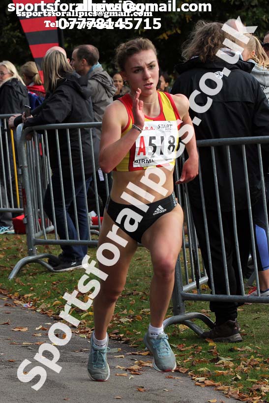 Womens under-17 3 stage road relay, 2019 ERRA 6 and 4 Stage Relay and Young Athletes.  Photo: David T. Hewitson/Sports for All Pics